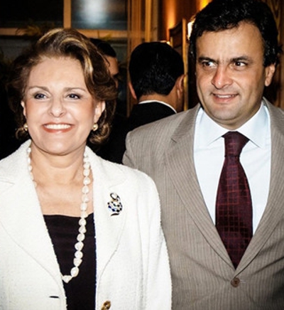 Aecio e mãe